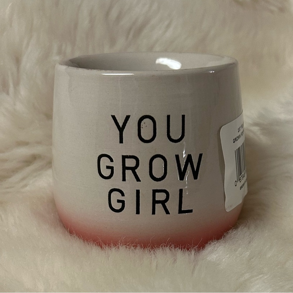 You Grow Girl Mini Flower Pot